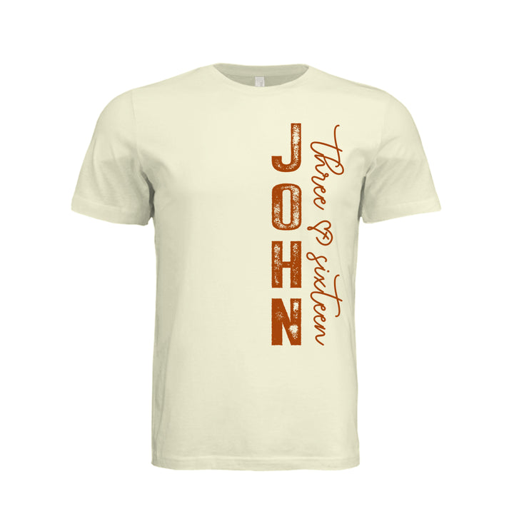 John 3:16 Unisex Tee - Natural - Stone &amp; Sling