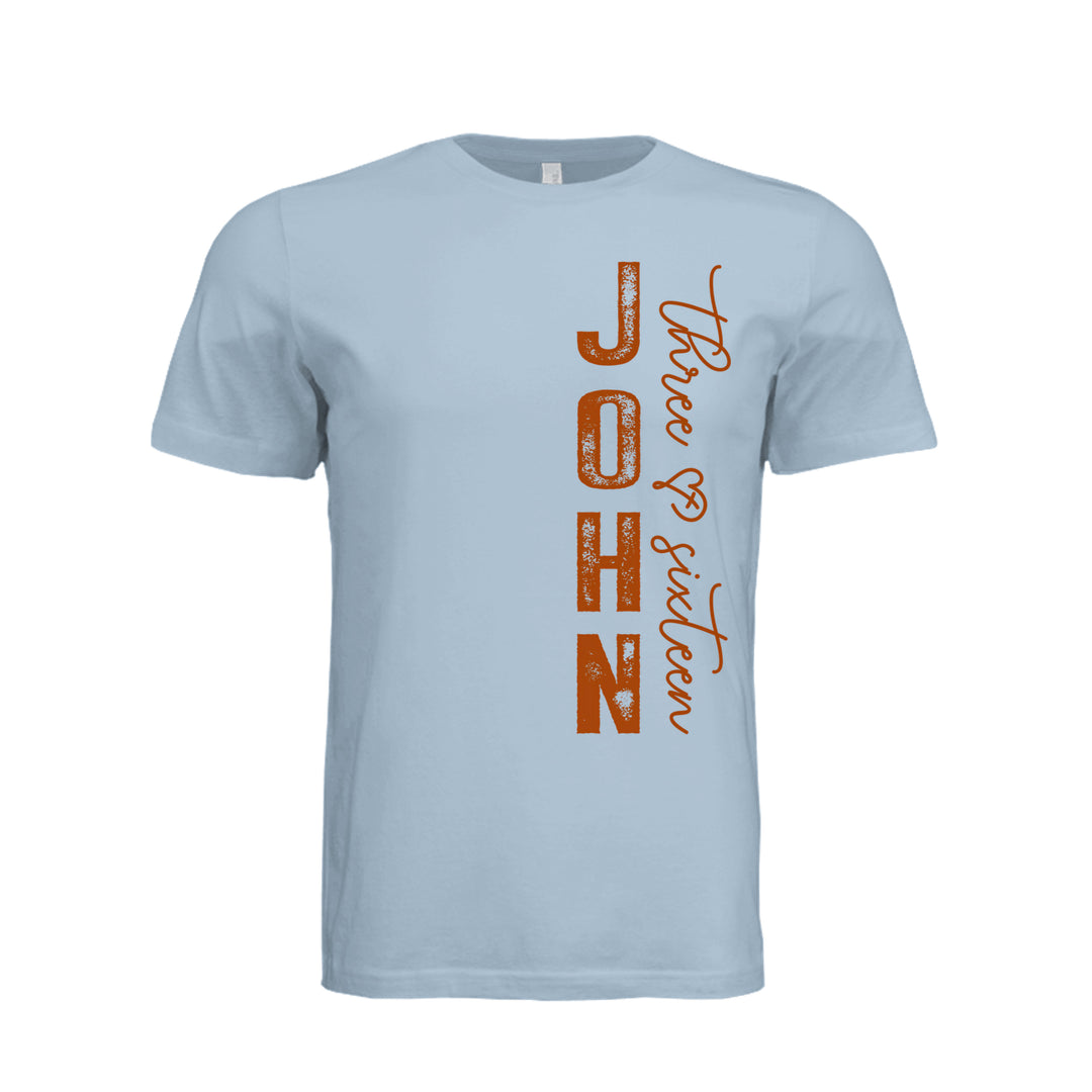 John 3:16 Unisex Tee - Light Blue - Stone &amp; Sling