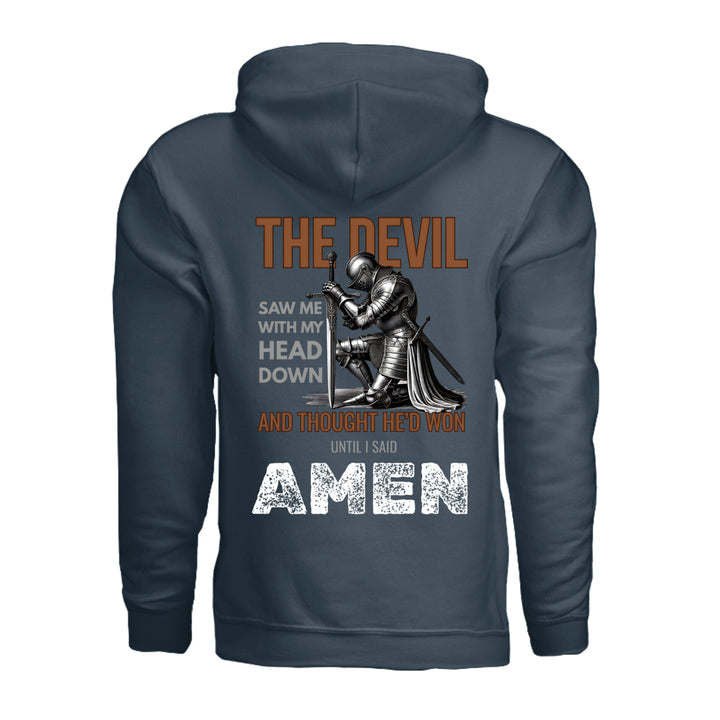 Until I Said Amen - Hoodie - Blue Dusk - Back - Stone &amp; Sling