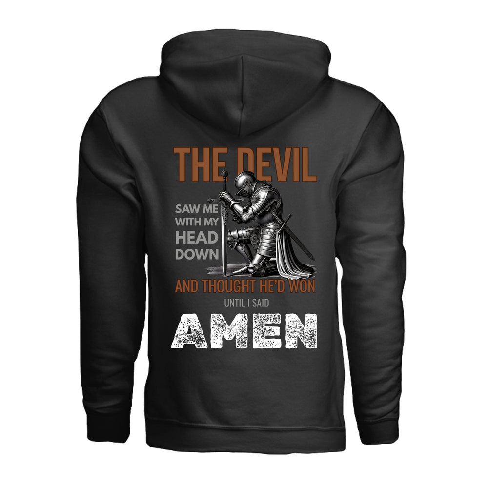 Until I Said Amen - Hoodie - Black - Back - Stone & Sling