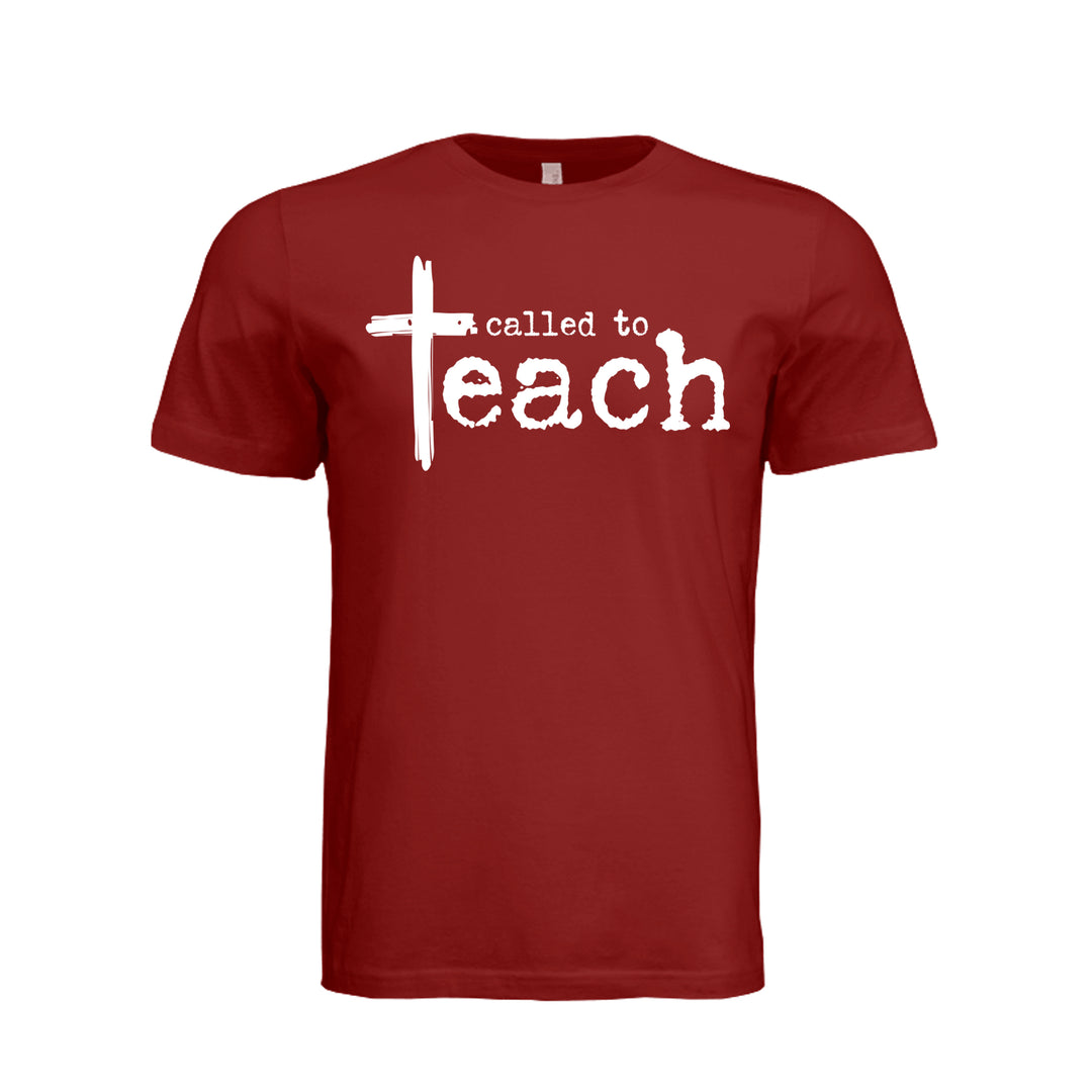 Called To Teach Unisex Tee - Cardinal - Front - Stone &amp; Sling
