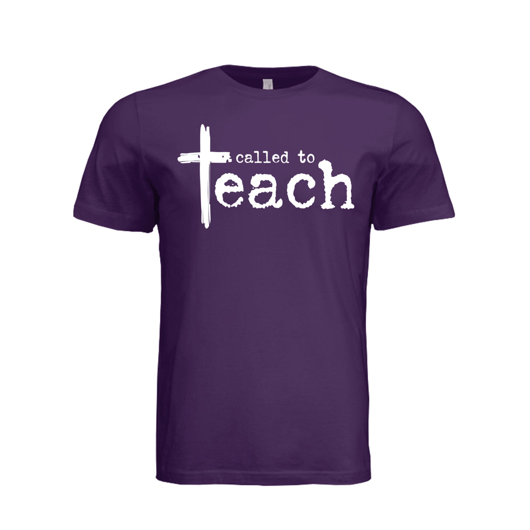 Called To Teach Unisex Tee - Team Purple - Front - Stone &amp; Sling