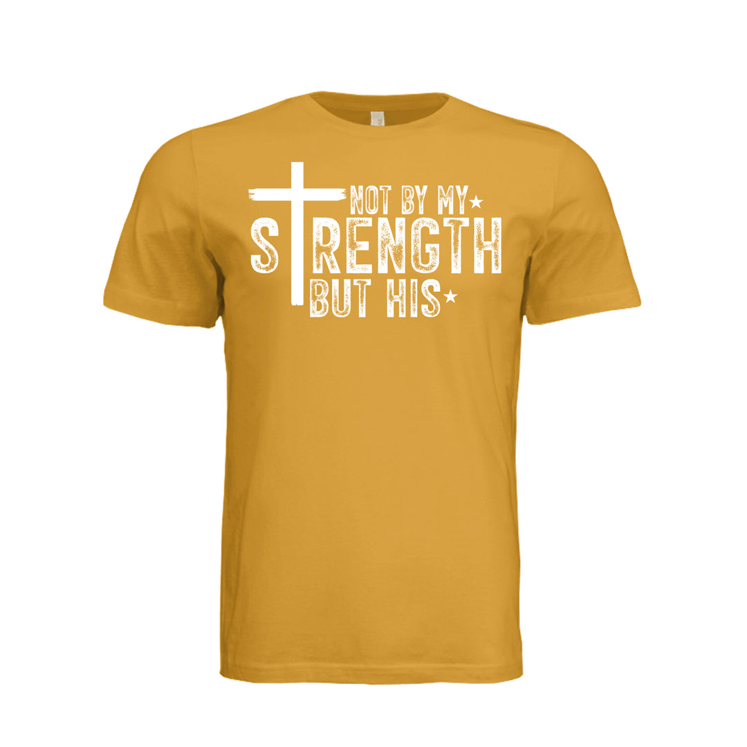 Not by My Strength Unisex Tee - Mustard - Stone &amp; Sling