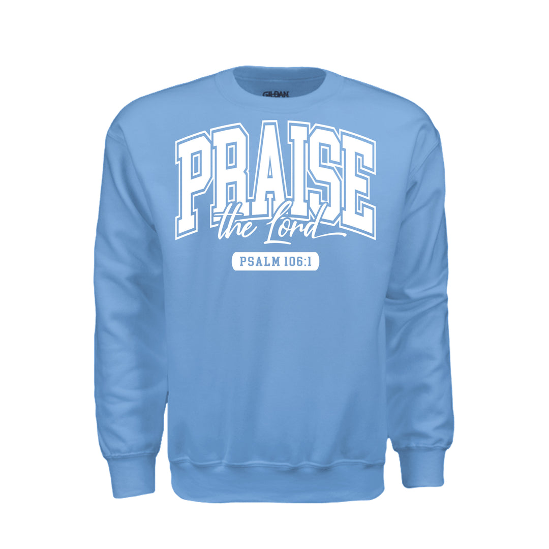 Praise the Lord Sweatshirt - Carolina Blue - Stone &amp; Sling