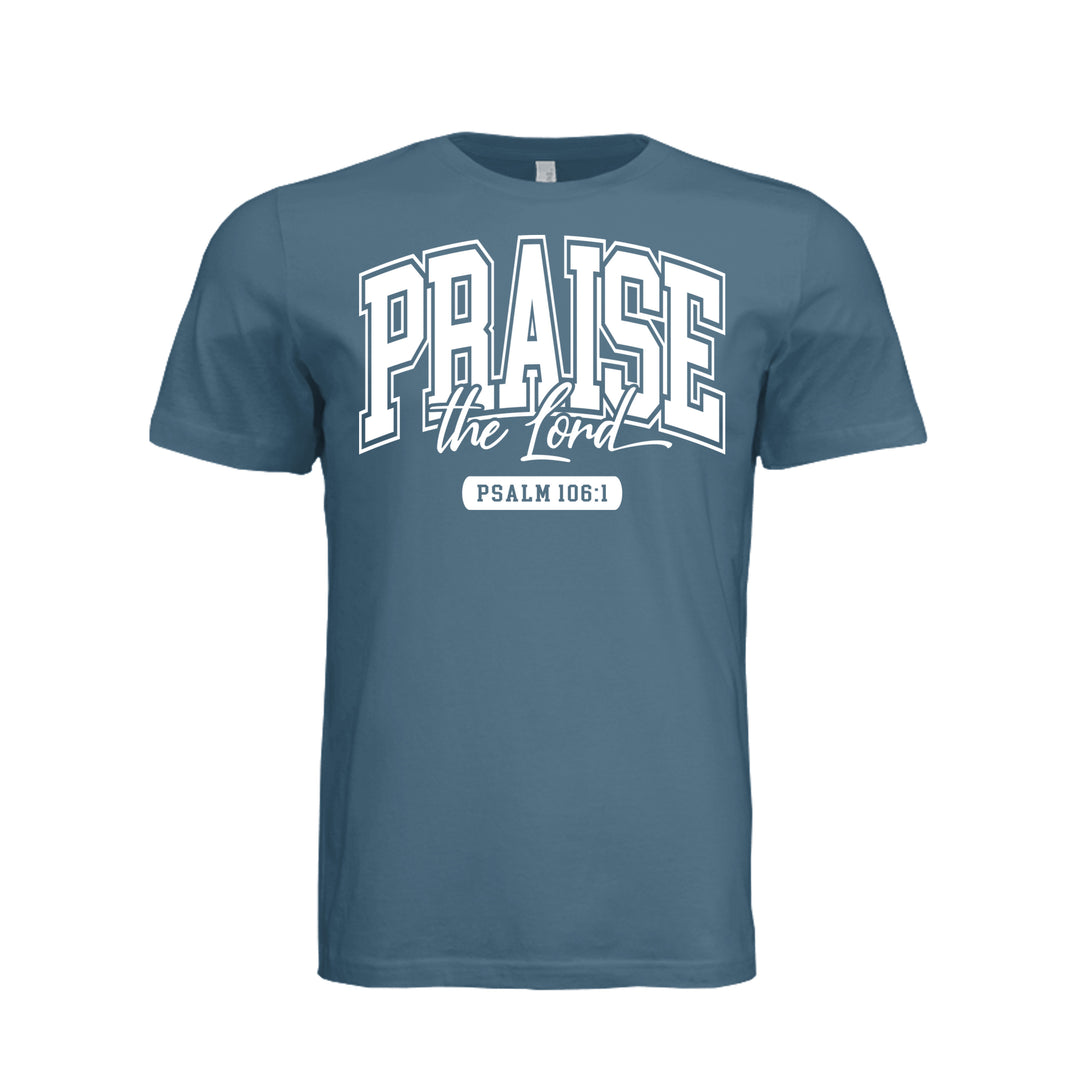 Praise the Lord Unisex Tee - Steel Blue - Stone &amp; Sling
