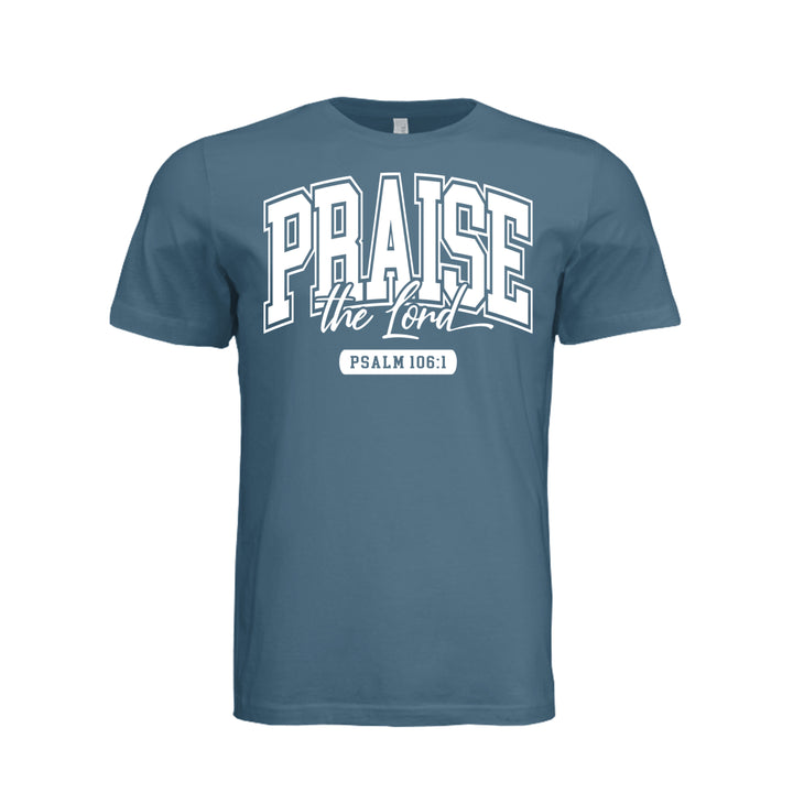 Praise the Lord Unisex Tee - Steel Blue - Stone &amp; Sling