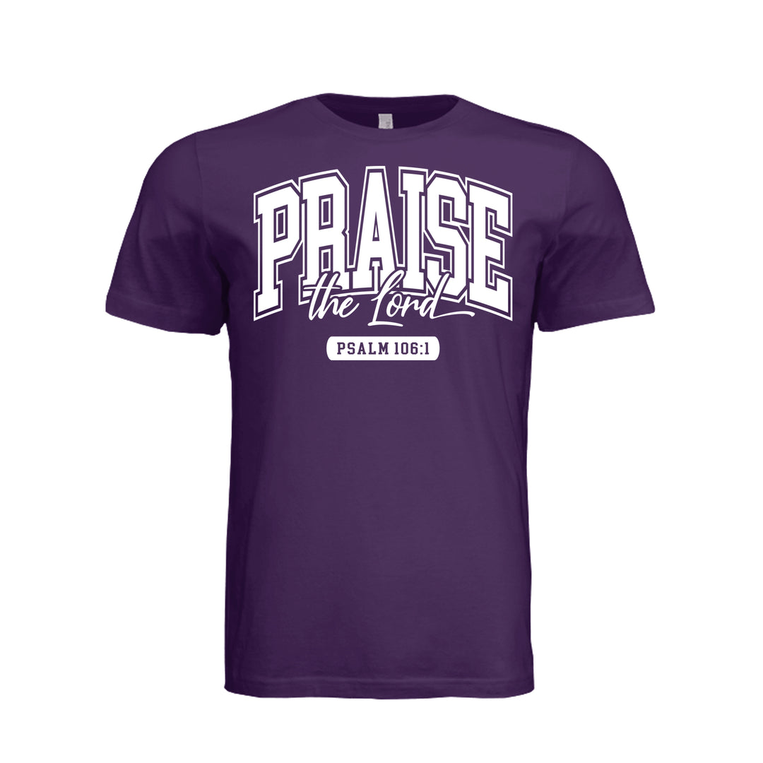 Praise the Lord Unisex Tee - Team Purple - Stone &amp; Sling
