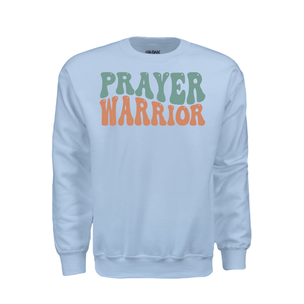 Prayer Warrior Sweatshirt - Light Blue - Stone & Sling
