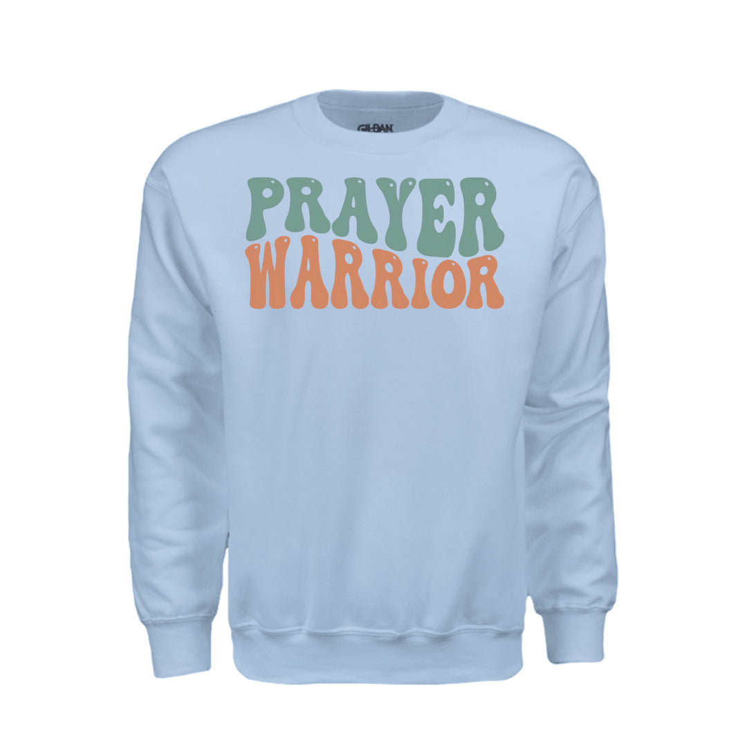 Prayer Warrior Sweatshirt - Light Blue - Stone &amp; Sling
