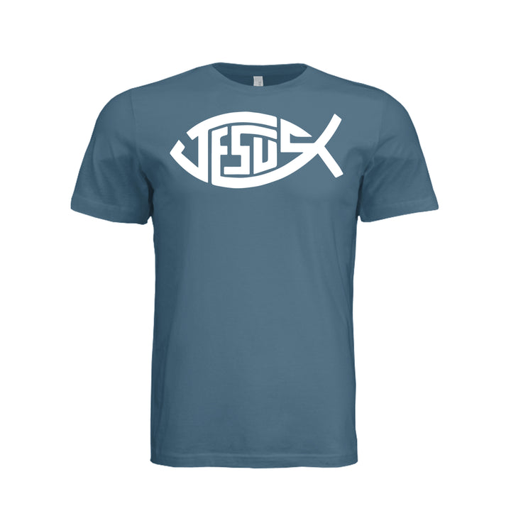 Sign of the Fish Unisex Tee - Steel Blue - Stone &amp; Sling
