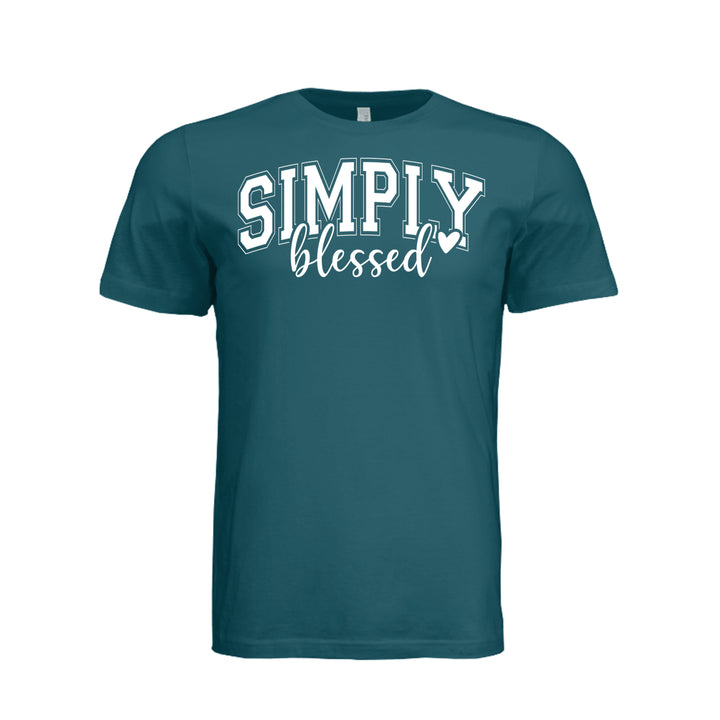 Simply Blessed Unisex Tee - Deep Teal - Stone &amp; Sling