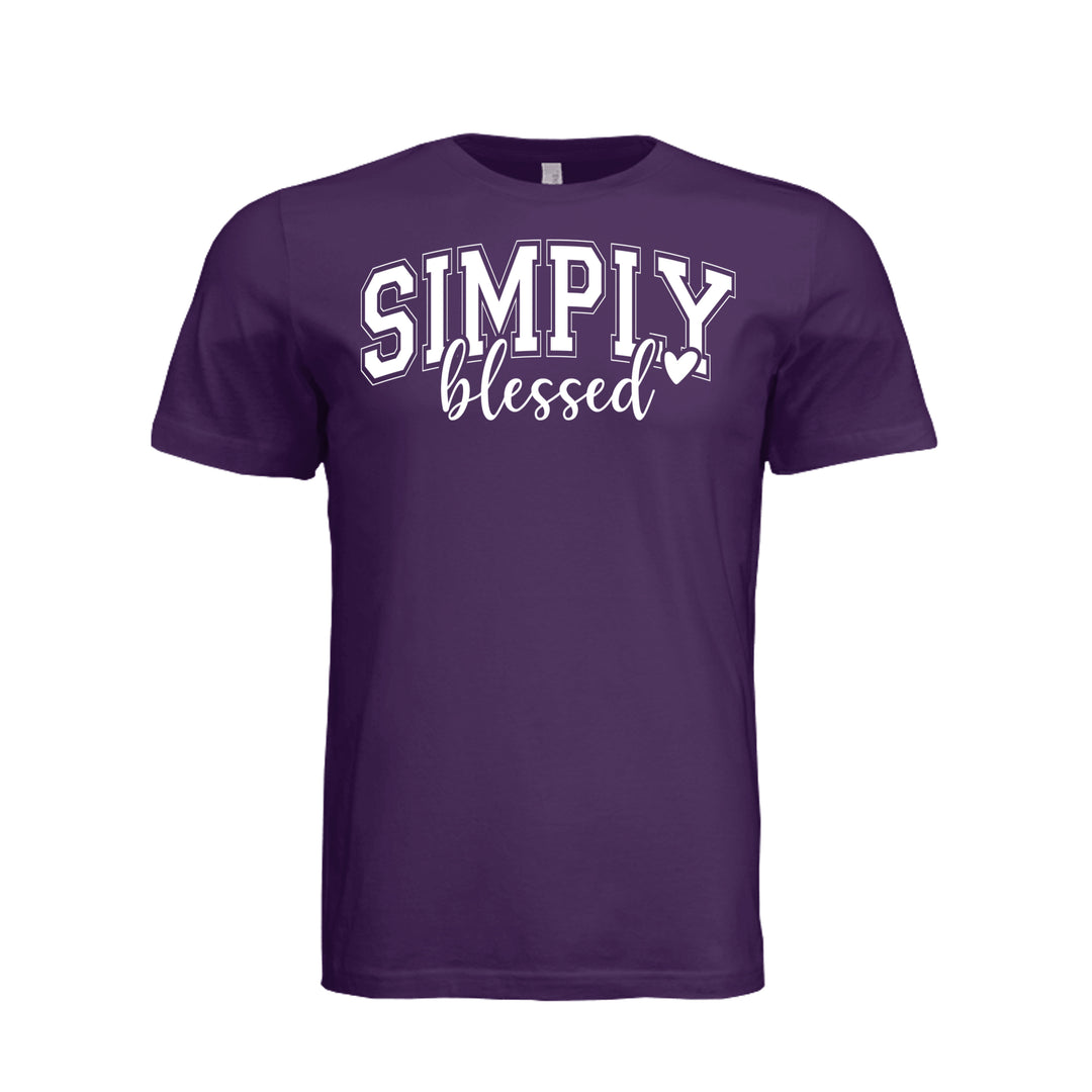 Simply Blessed Unisex Tee - Team Purple - Stone & Sling