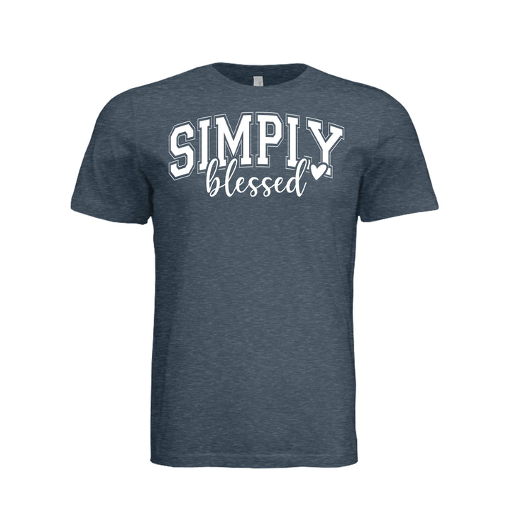 Simply Blessed Unisex Tee - Vintage Navy - Stone &amp; Sling