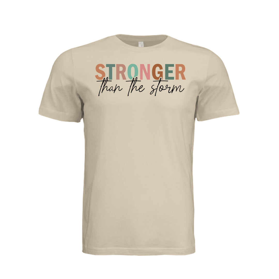 Stronger Than the Storm Unisex Tee - Soft Cream - Stone &amp; Sling