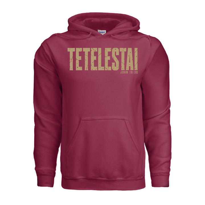 Tetelestai Hoodie - Cardinal - Stone & Sling