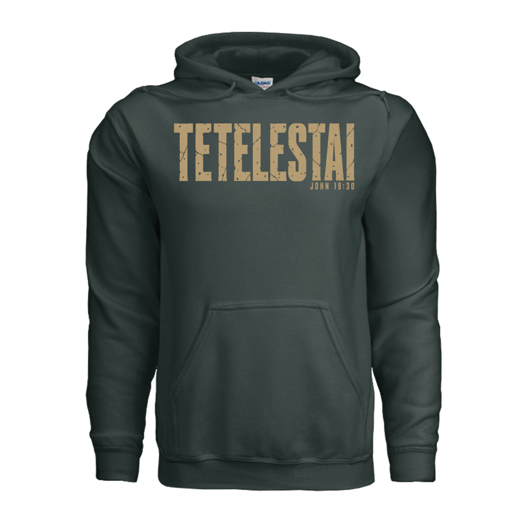 Tetelestai Hoodie - Forest Green - Stone & Sling