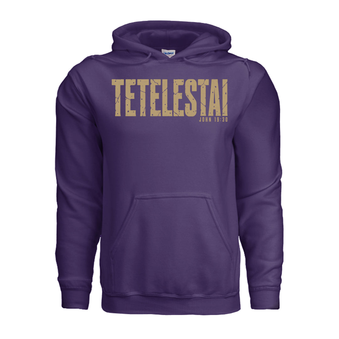 Tetelestai Hoodie - Purple - Stone & Sling