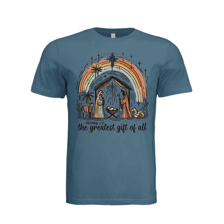 The Greatest Gift Unisex Tee - Steel Blue - Stone &amp; Sling