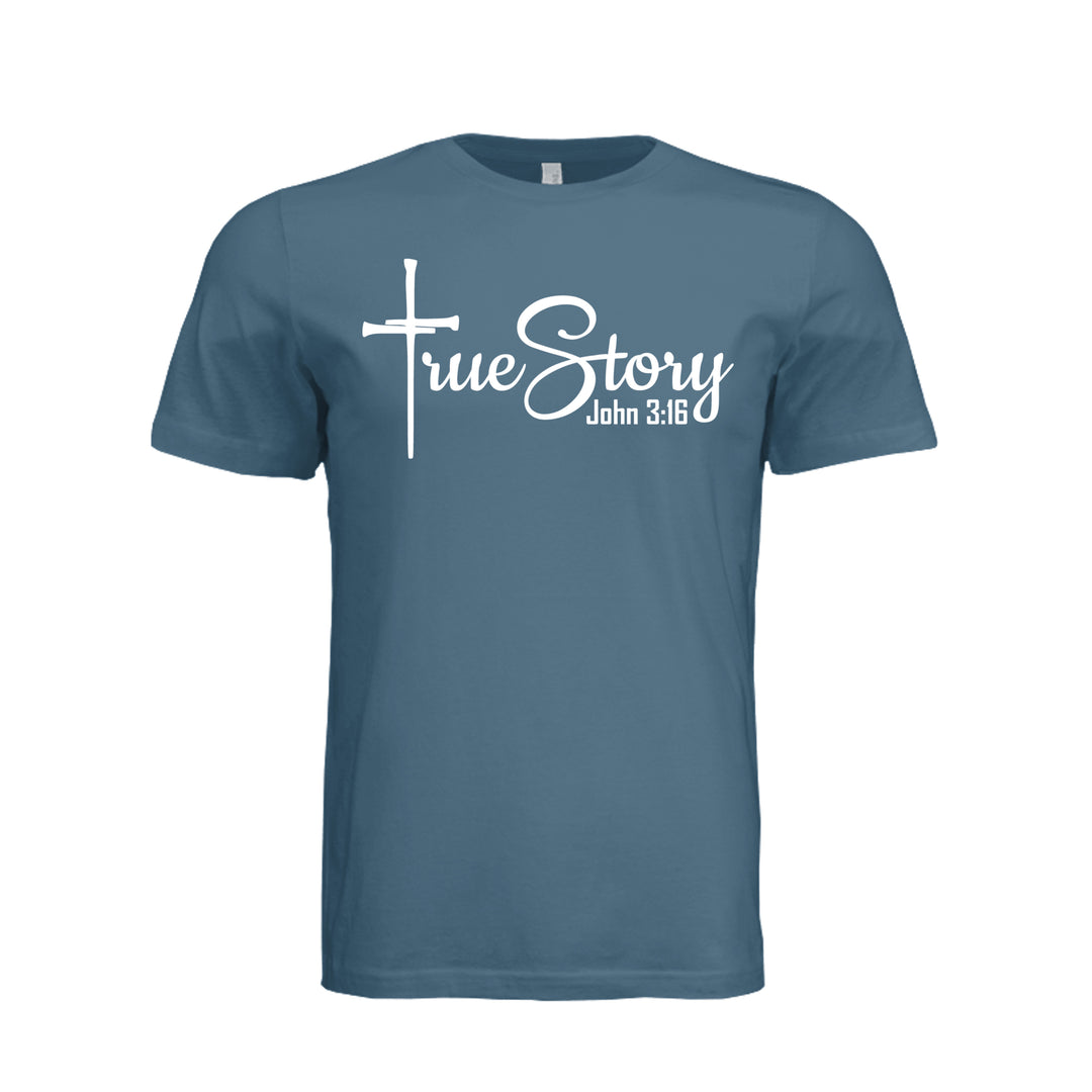 True Story Unisex Tee - Steel Blue - Stone &amp; Sling