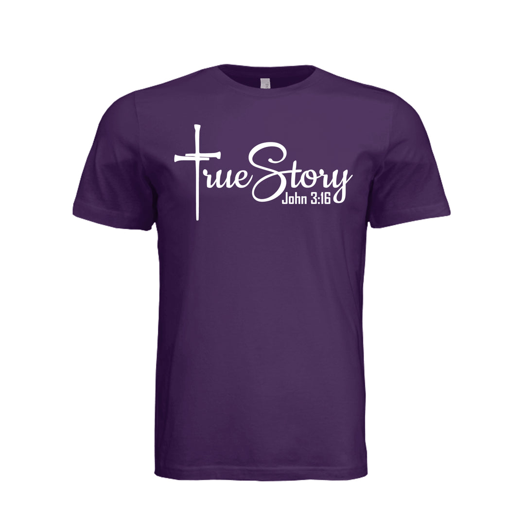 True Story Unisex Tee - Team Purple - Stone &amp; Sling