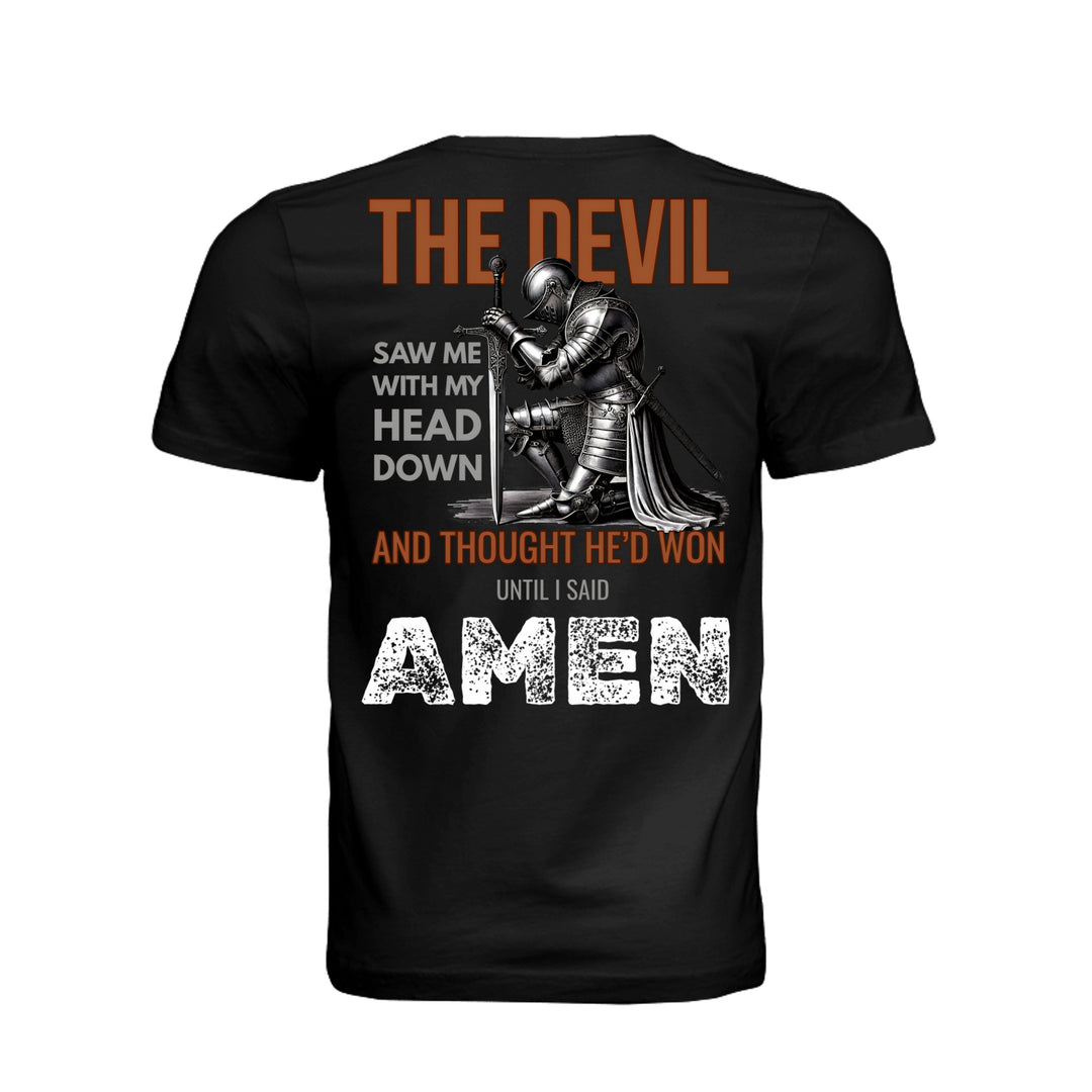 Until I Said Amen Unisex Tee - Black - Back - Stone &amp; Sling