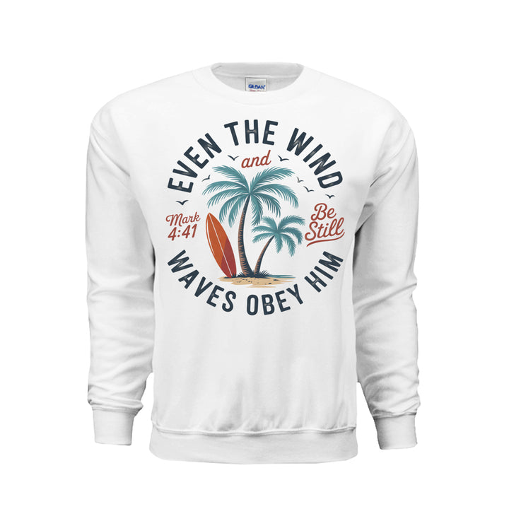 Wind &amp; Waves Sweatshirt - White - Stone &amp; Sling