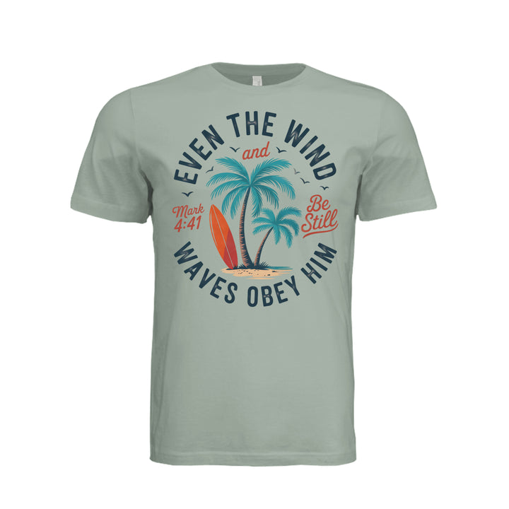 Wind &amp; Waves Unisex Tee - Dusty Blue - Stone &amp; Sling