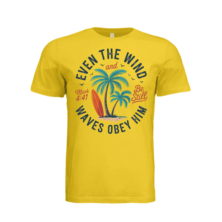 Wind &amp; Waves Unisex Tee - Maize Yellow - Stone &amp; Sling