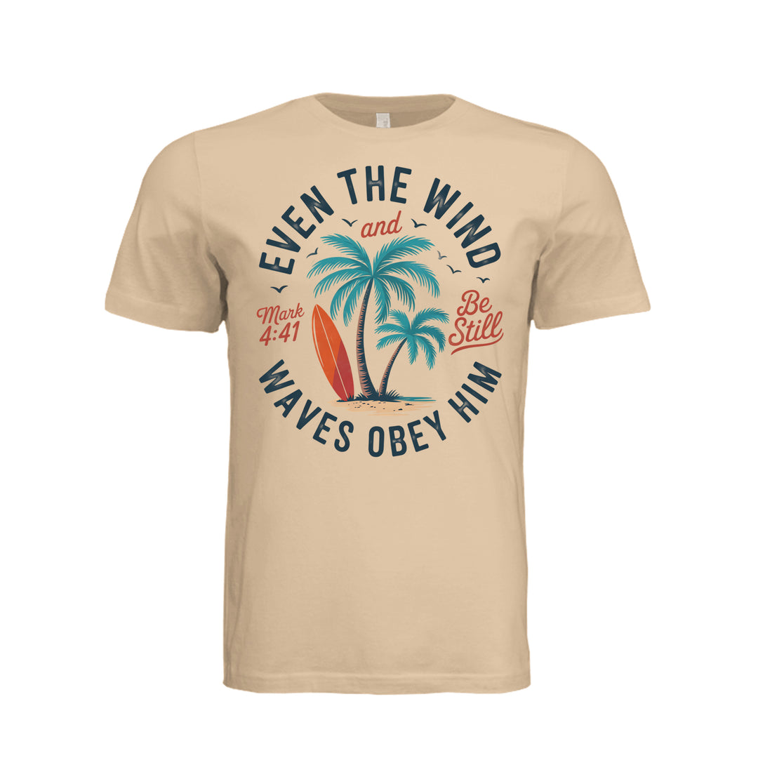 Wind &amp; Waves Unisex Tee - Sand Dune - Stone &amp; Sling
