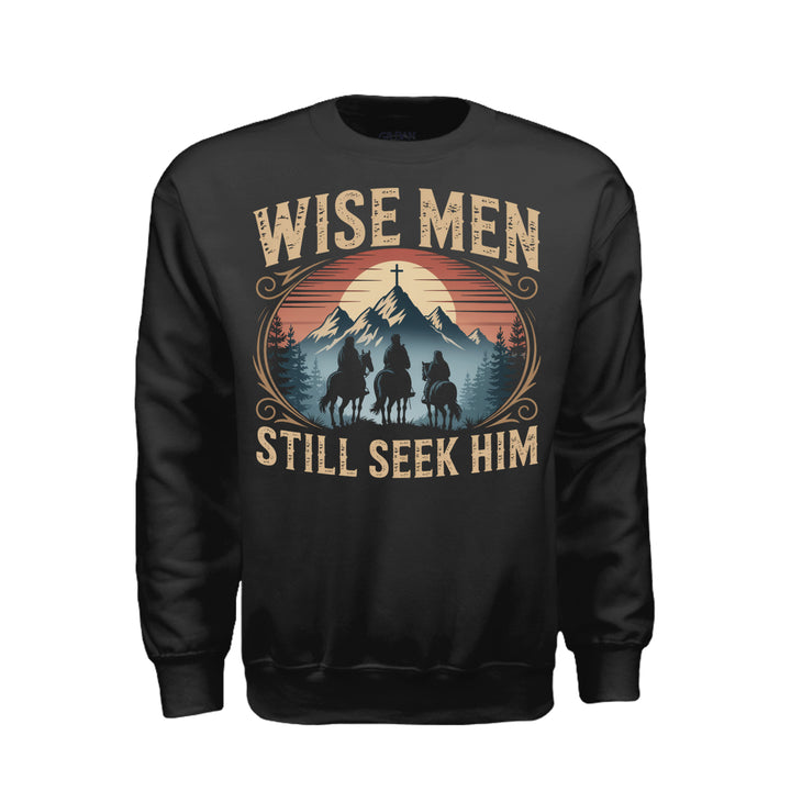 Wise Men Still Seek Him Sweatshirt - Black - Stone &amp; Sling