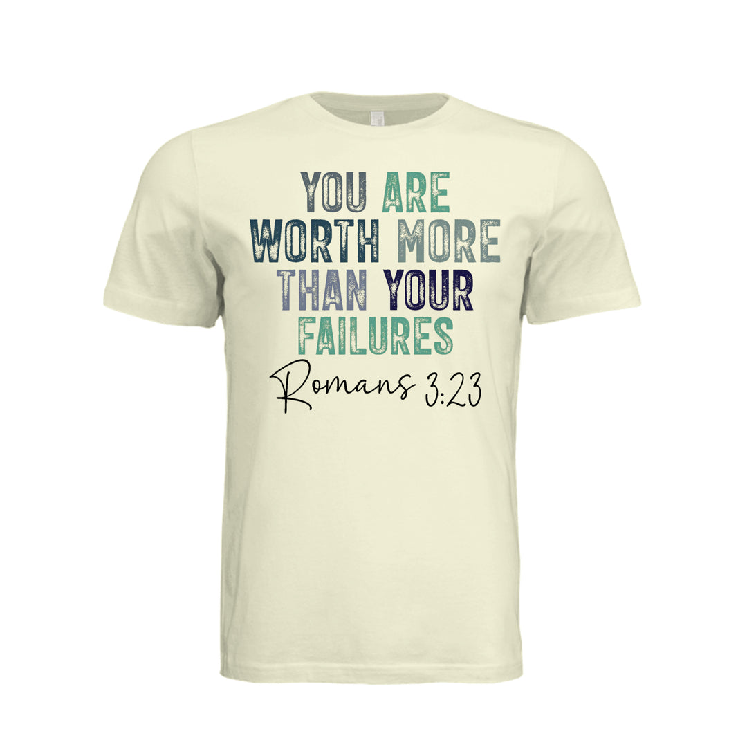 You Are Worth More Unisex Tee - Natural - Stone &amp; Sling