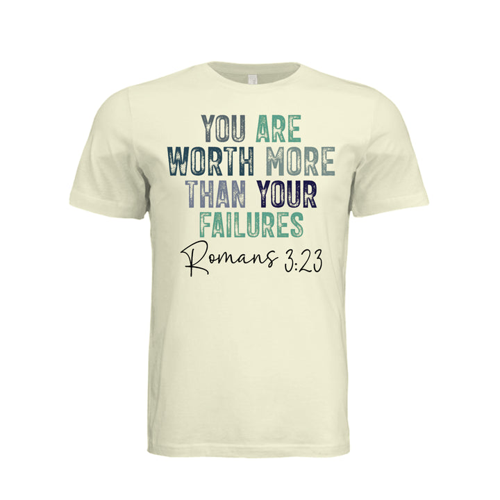 You Are Worth More Unisex Tee - Natural - Stone &amp; Sling
