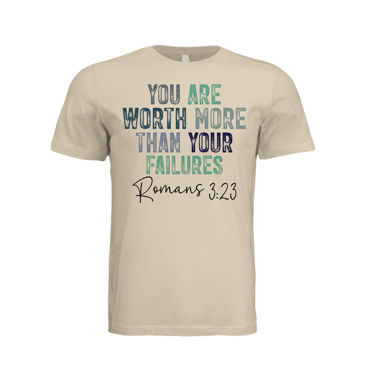 You Are Worth More Unisex Tee - Soft Cream - Stone &amp; Sling